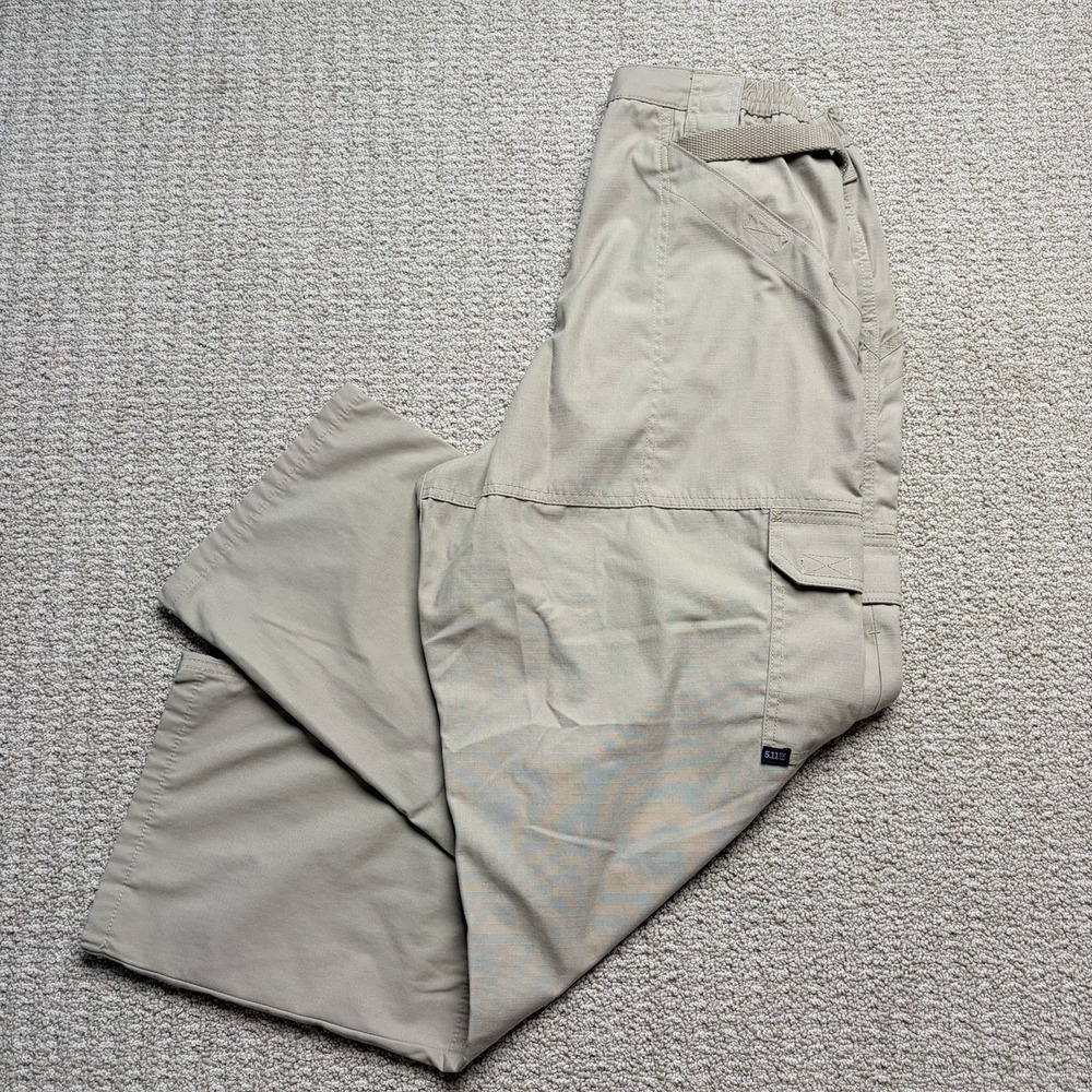 5.11 Tactical Series Men's Cargo Pants Khaki Beige Size 36x30 Workwear Utility
